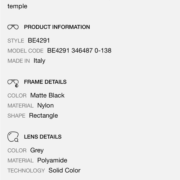 Burberry sunglasses matte black - Picture 3 of 9